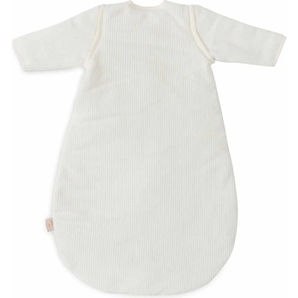 Sac de dormit cu maneci detasabile Jollein Rib Ivory, 60 cm foto