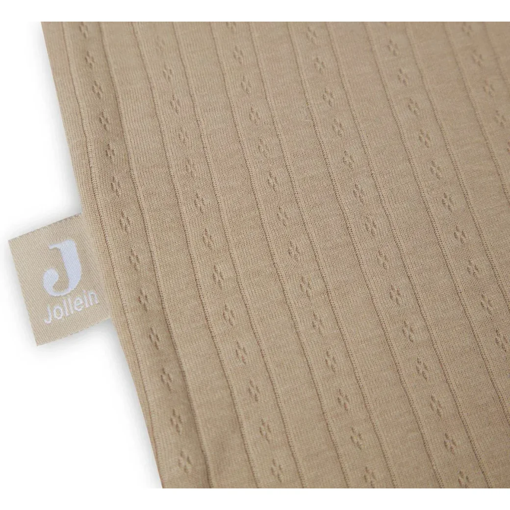 Спальный мешок Jollein Jersey Ajour Biscuit, 70 см foto