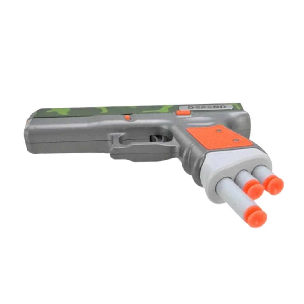 Пистолет Glock Blaster Zone с мягкими патронами (зеленый камуфляж)