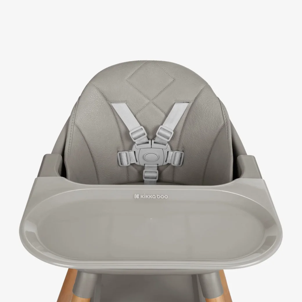 Scaun de masa 6 in 1 KikkaBoo Woody Grey