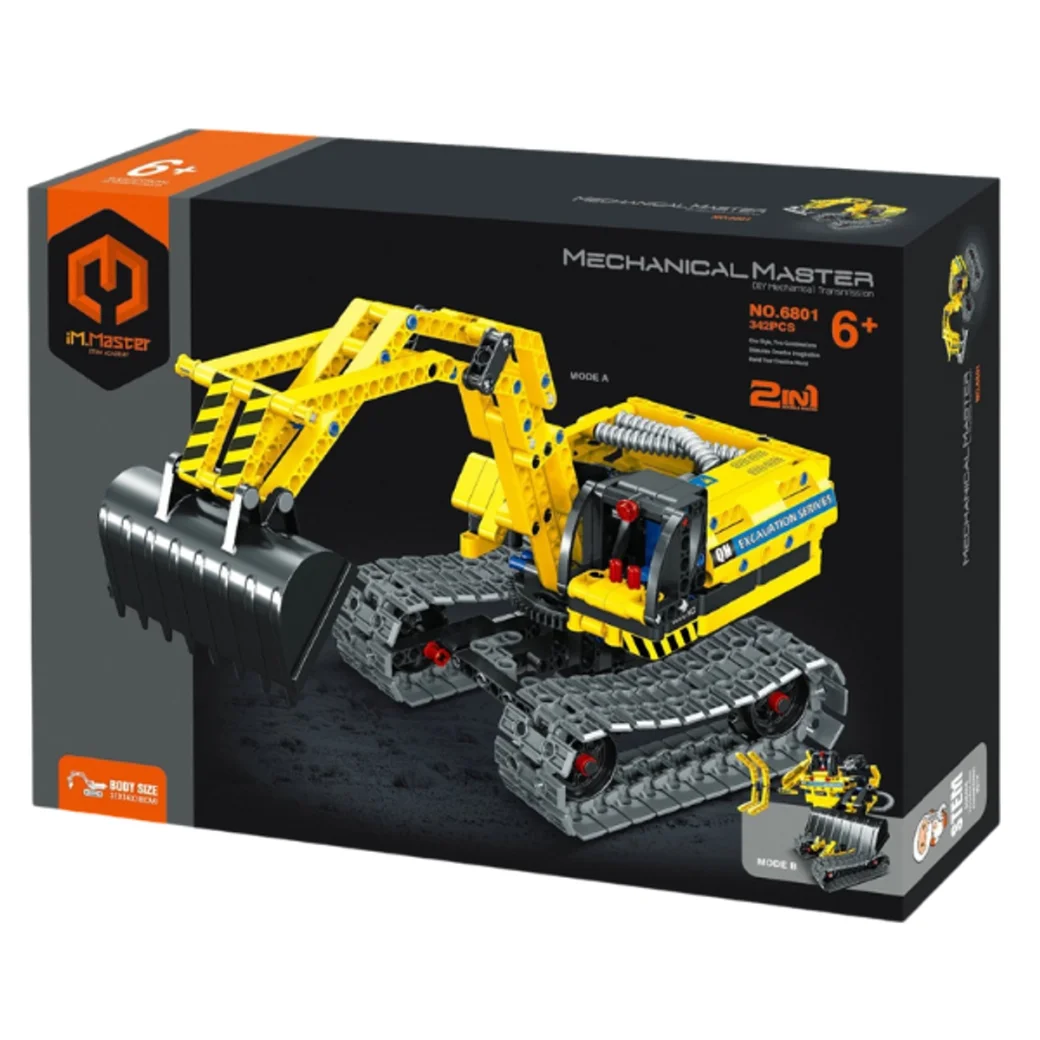 Set de construcție 2 în 1 iM Master Mechanical Master - „Robot - Excavator”, 342 piese