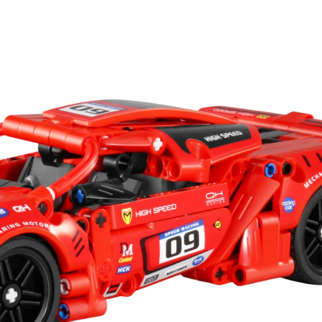 Set de construcție iM Master Mechanical Master „Supercar roșu”, cu inerție, 437 piese