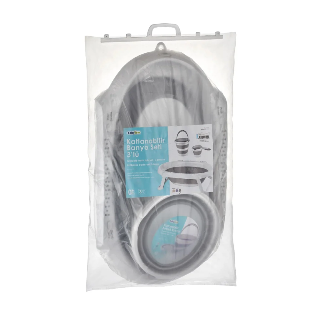 Set cadita pliabila BabyJem Roz, 3 piese