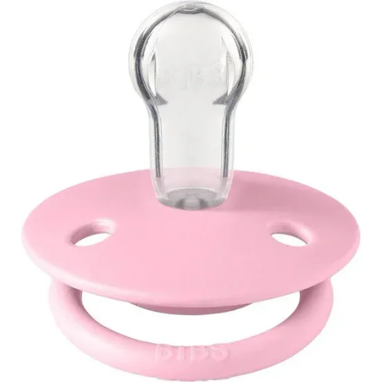 Пустышка силиконовая BIBS De Lux Baby Pink круглая (0-36 мес.) foto