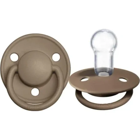 Suzeta rotunda din silicon BIBS De Lux Dark Oak (0-36 luni) foto