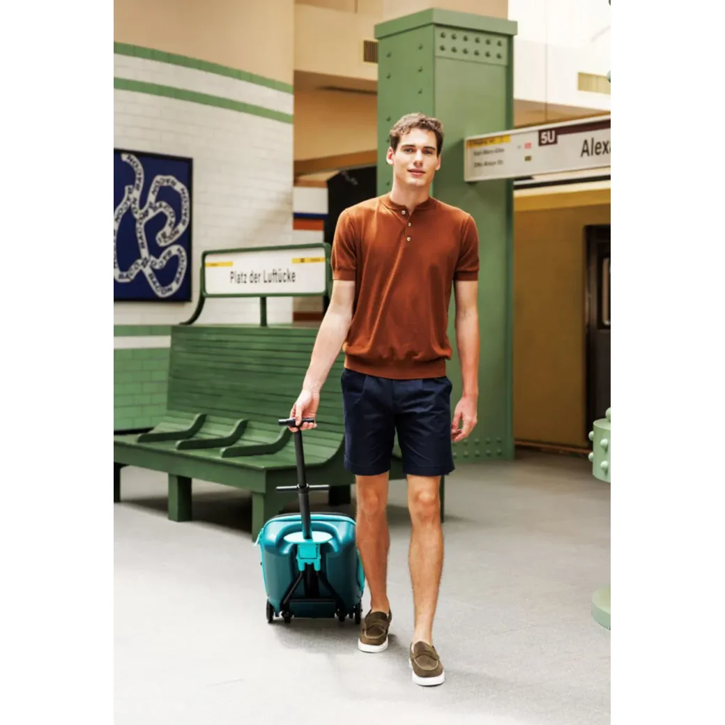 Troller Micro Ride On Luggage Eazy Weekender Forest Green foto