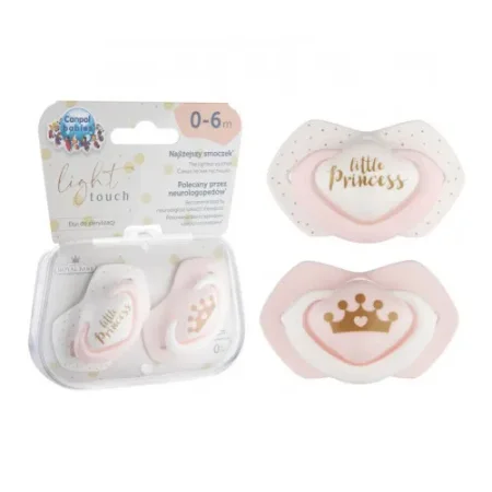 canpol 22/650 Пустышка силиконовая симметричная "royal baby" (0-6 м.) 2 шт.