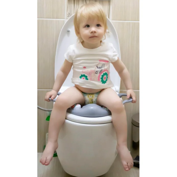 Reductor moale pentru toaleta BabyJem Gri