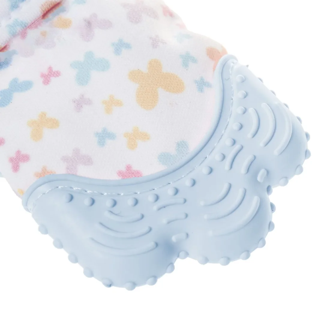 Manusa bebelusi pentru dentitie BabyJem Scratch Gloves Albastra