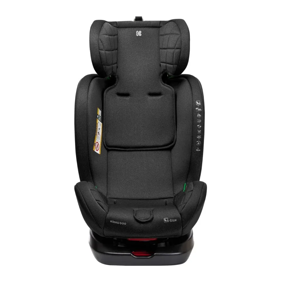 Вращающееся автокресло с изофиксом KikkaBoo i-Trip Black, 40-150 см foto
