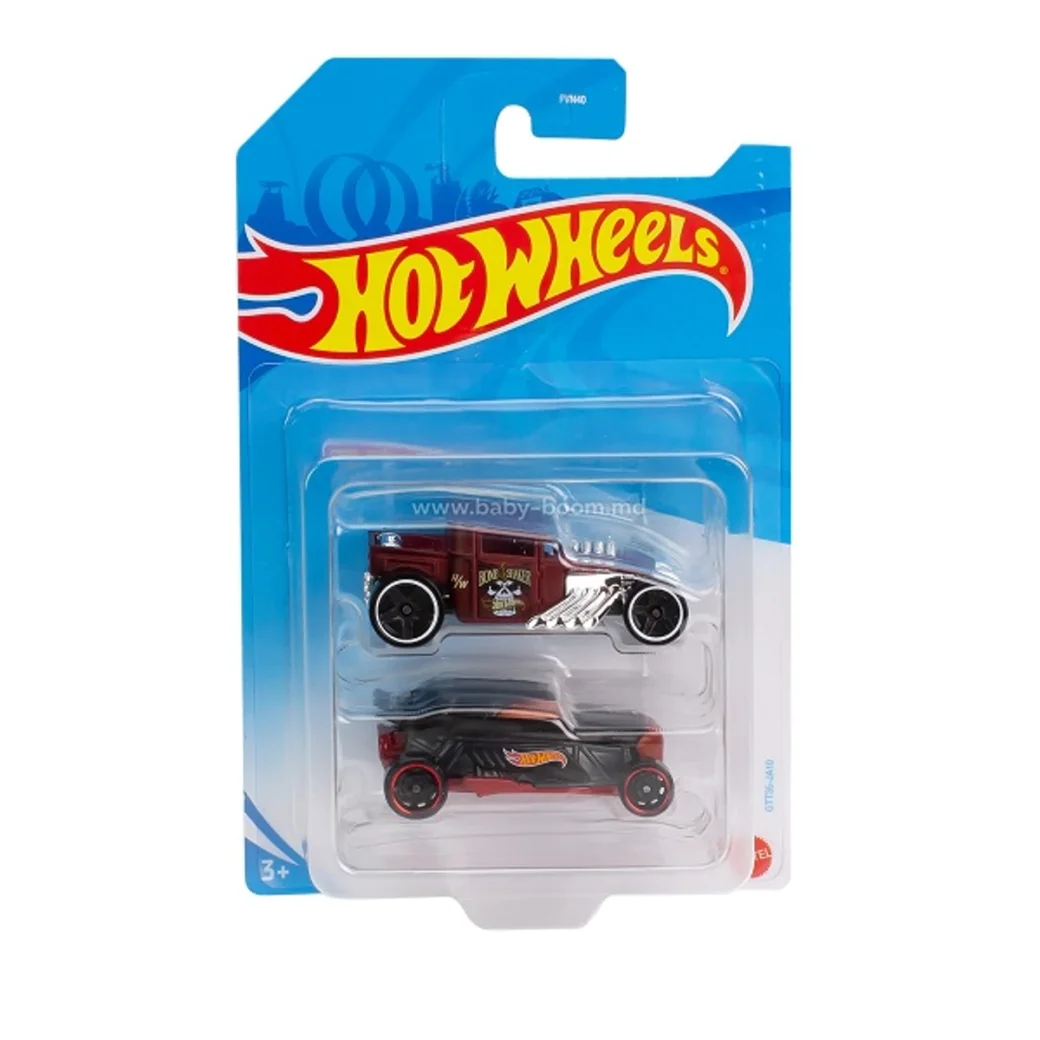 Hot Wheels Set 2 mașini de bază, în as.