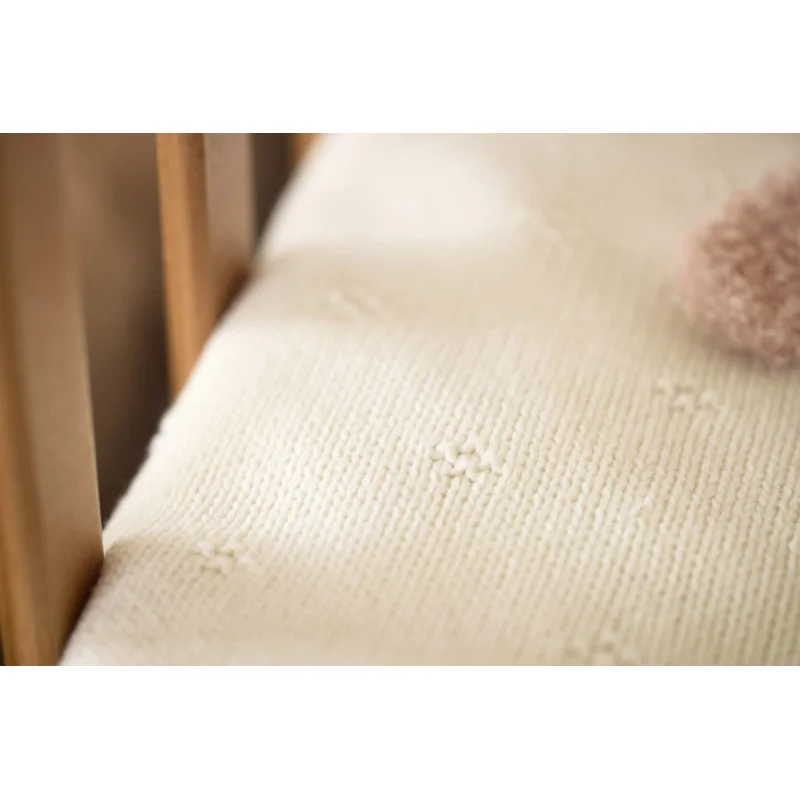 Плед Jollein Cosy Knit Ivory, 75x100 см