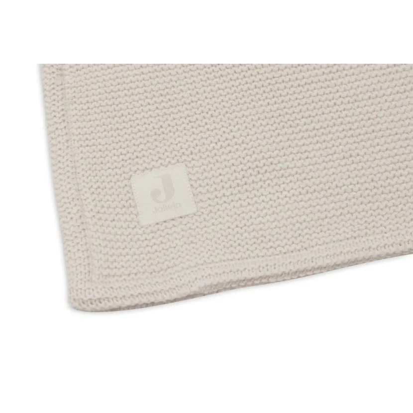 Плед Jollein Basic Knit Oatmeal/Velvet, 75x100 см