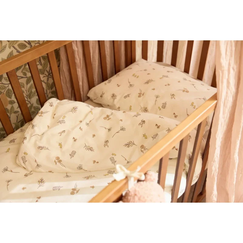 Set husa pentru plapuma si perna Jollein Riverside, 140x100 cm