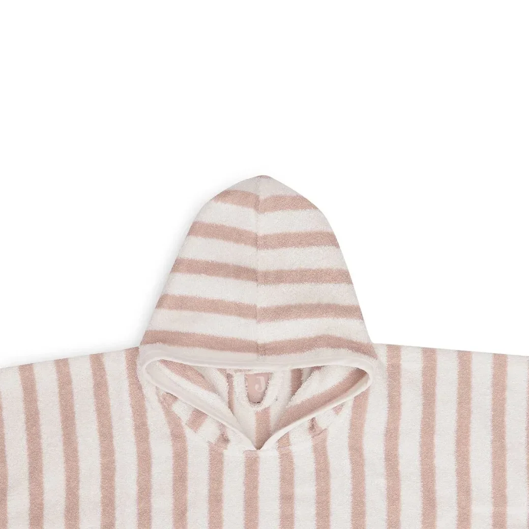 Пончо для ванны Jollein Stripe Terry Wild Rose GOTS foto