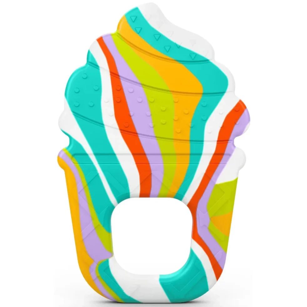 Jucarie de dentitie Bright Starts Inghetata Soothing Soft Serve foto