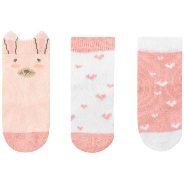 Set 3 perechi sosete KikkaBoo Rabbits in Love foto