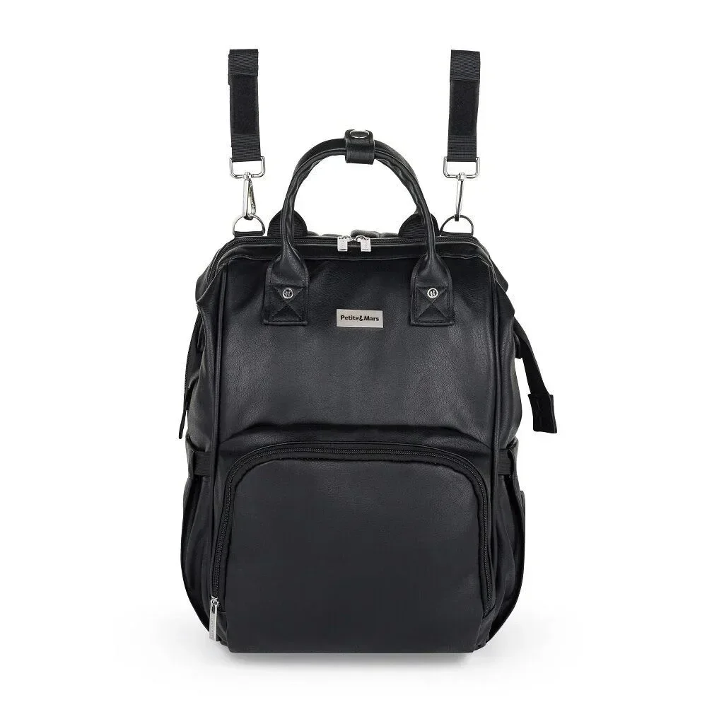 Rucsac pentru mame Petite&Mars Jasper Absolute Black foto