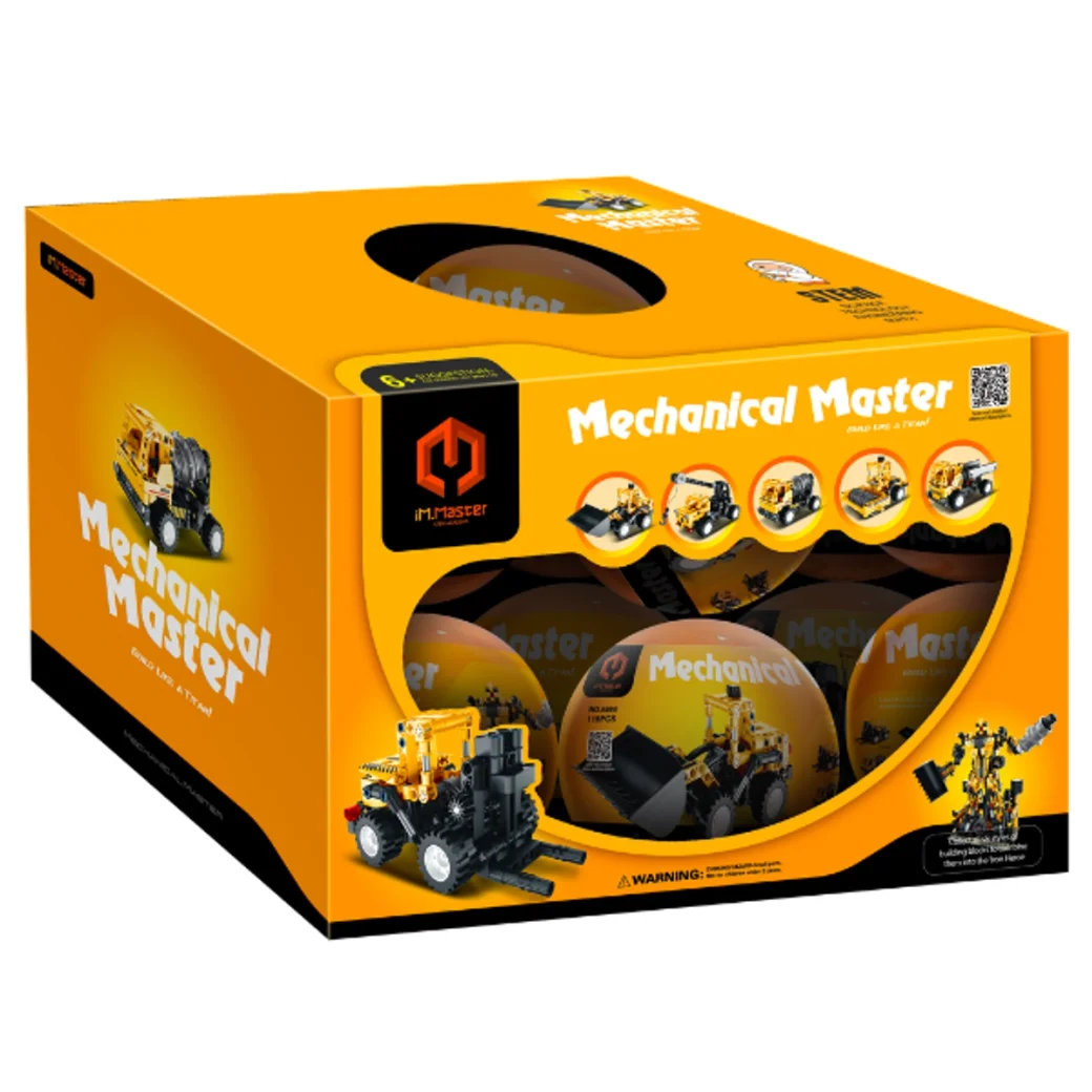 Set de construcție în ou iM Master Mechanical Master „Vehicule”, 6 modele, de la 114 pană la 122 elemente