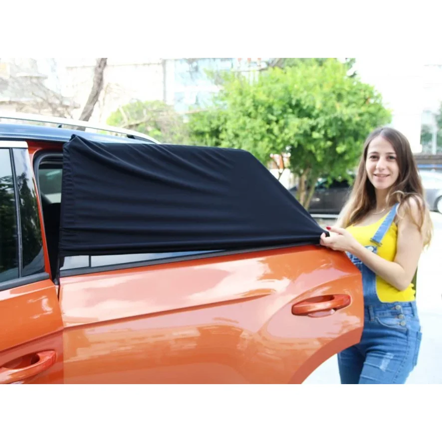 Set 2 parasolare auto BabyJem Sun Shade Cover, 47 x 107 cm