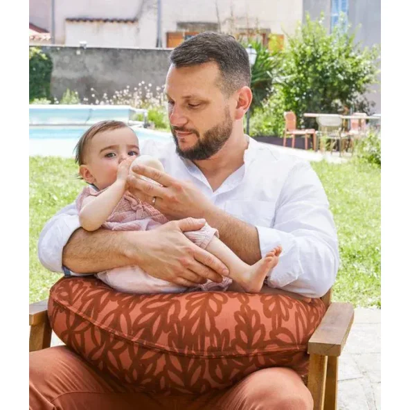 Подушка 2 в 1 для беременных и кормящих Babymoov B.Love Terracotta в форме U и C foto