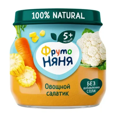 Пюре "Овощной салатик" (5 м+) 80 гр.