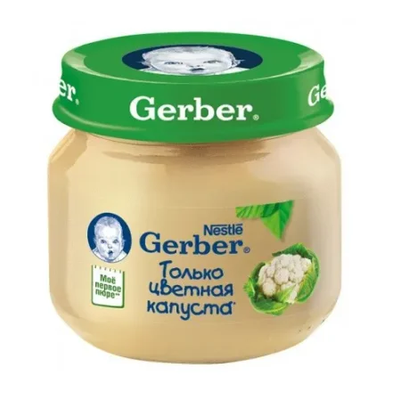 gerber Пюре из цветной капусты (4 м.+) 80 гр.