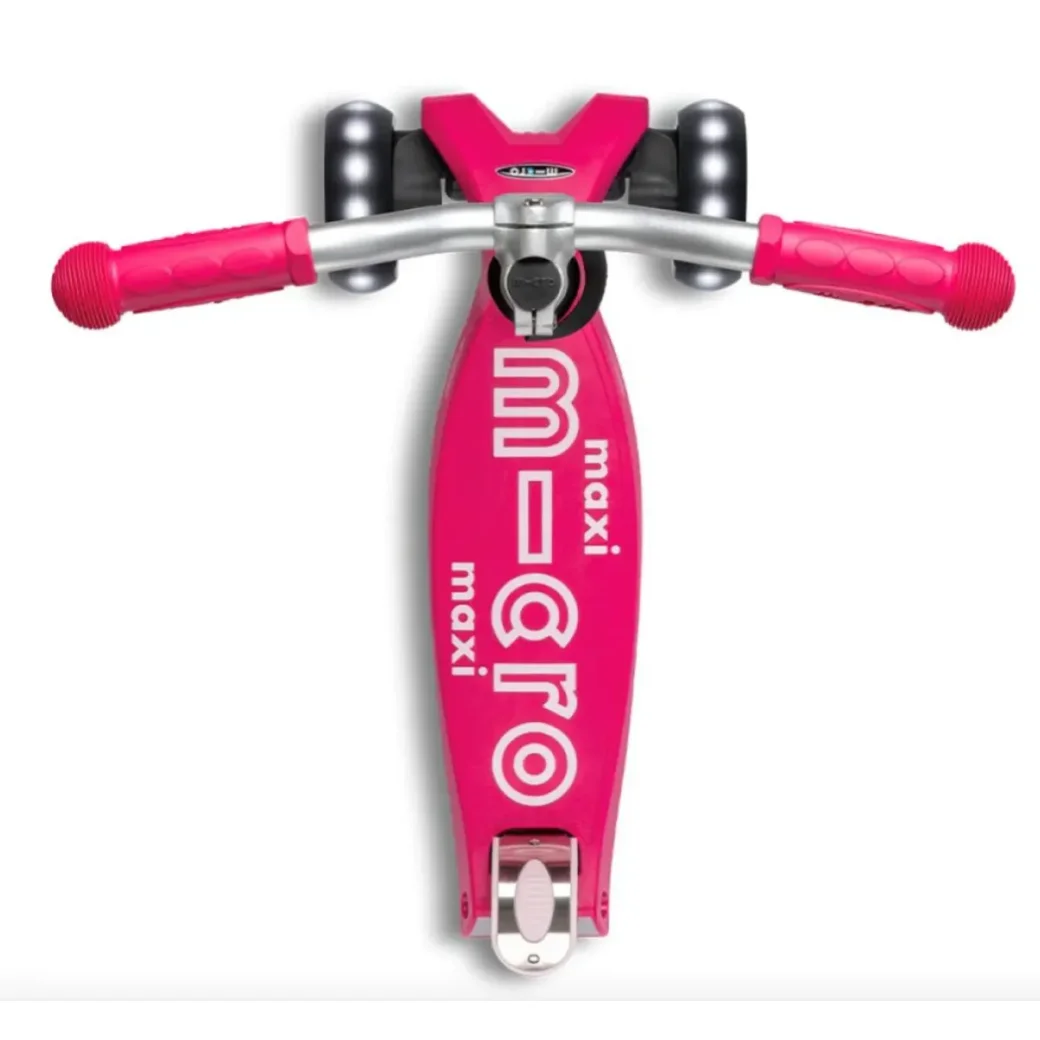 Trotineta Micro Maxi Deluxe Pro LED Pink foto
