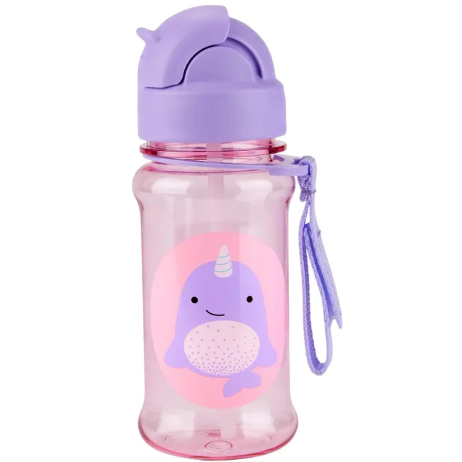Бутылочка с трубочкой из тритана Skip Hop Zoo Narwhal foto