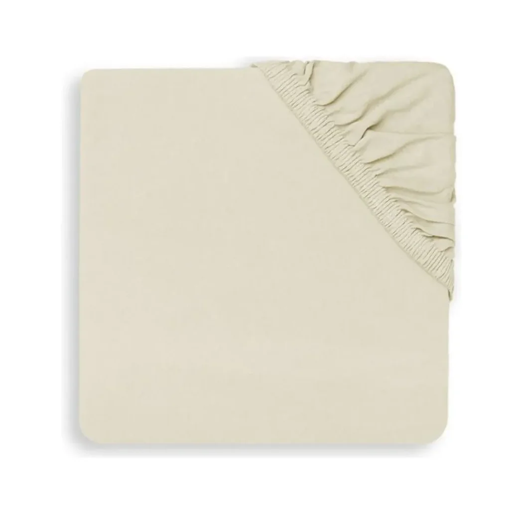 Простыня на резинке Jollein Jersey Ivory, 40/50x80/90 см foto