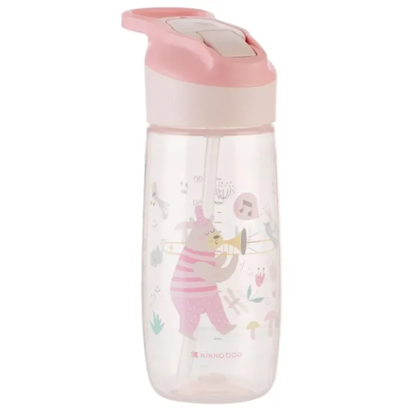 Cana cu pai KikkaBoo Music Fest Pink, 450 ml foto