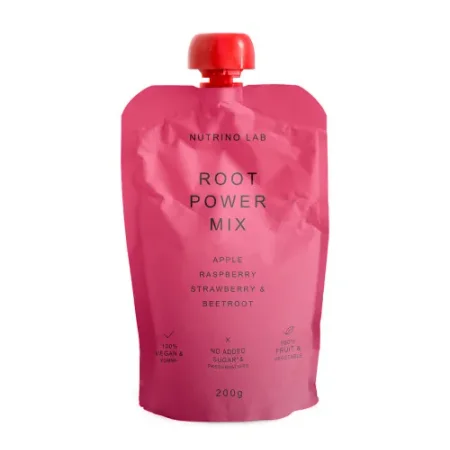 nutrino lab Пюре "root power mix" Яблоко-малина-клубника-свекла (200 гр.)