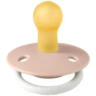Suzeta rotunda din latex BIBS De Lux Glow Blush (0-6 luni) foto