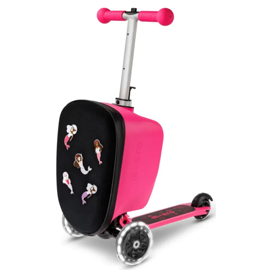 Trotineta Micro Luggage Junior Patch & Play Pink foto