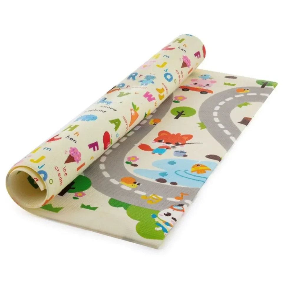 Развивающий двусторонний термо коврик Petite&Mars Joy Max Walk, 180x150 см. foto