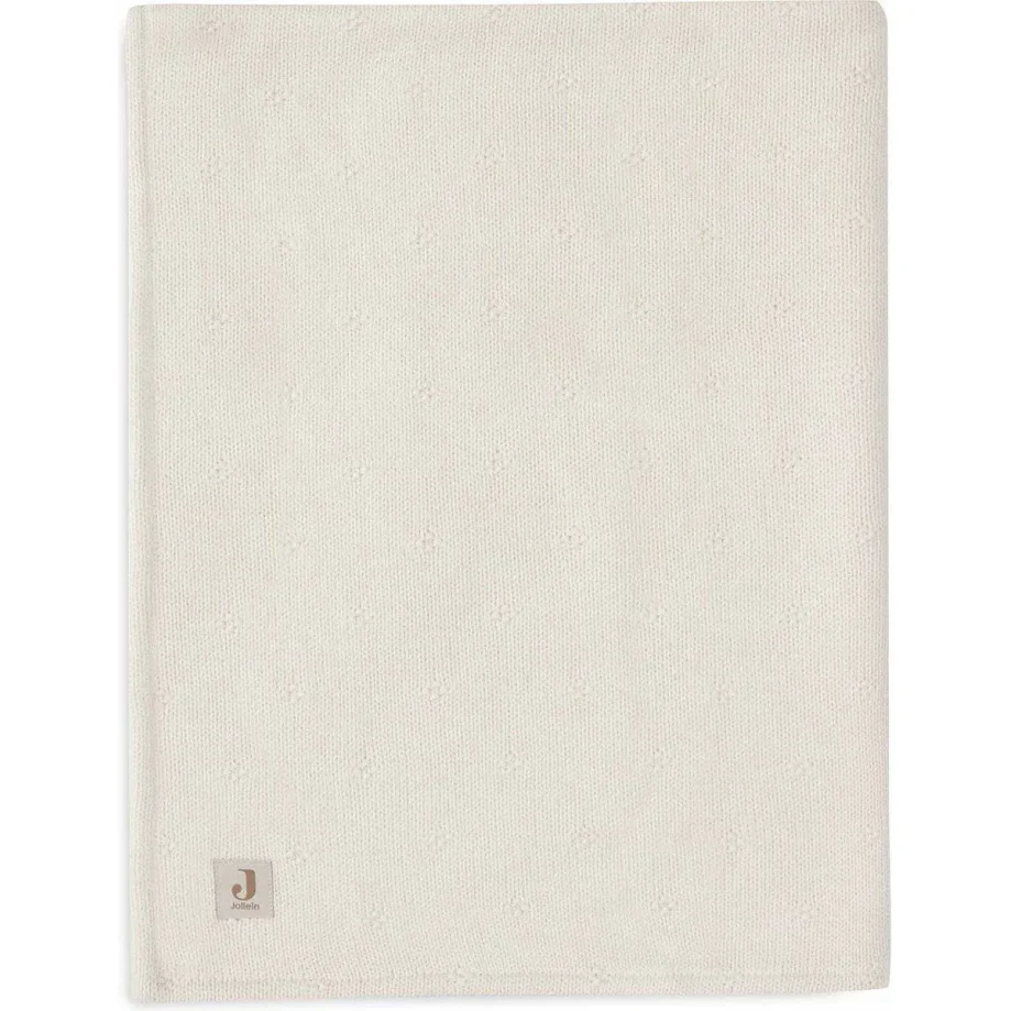 Плед Jollein Cosy Knit Ivory/Velve, 100x150 см foto