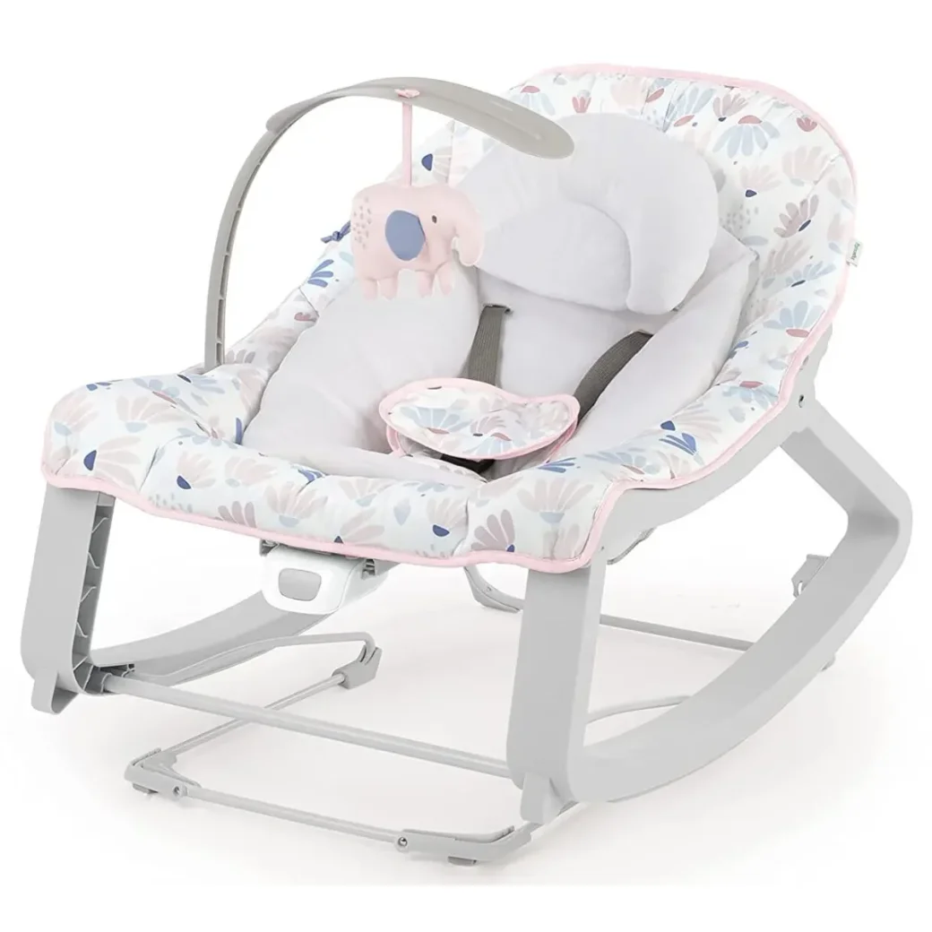 Музыкально-электронные качели 3 в 1 Ingenuity Cozy Pink foto