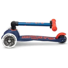 Trotineta pliabila Micro Mini Deluxe Foldable LED Navy Blue foto