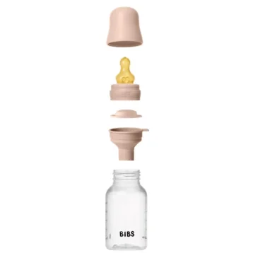 Пластиковая антиколиковая бутылочка BIBS Blush с латексной соской 0+ месяца, 150 мл foto