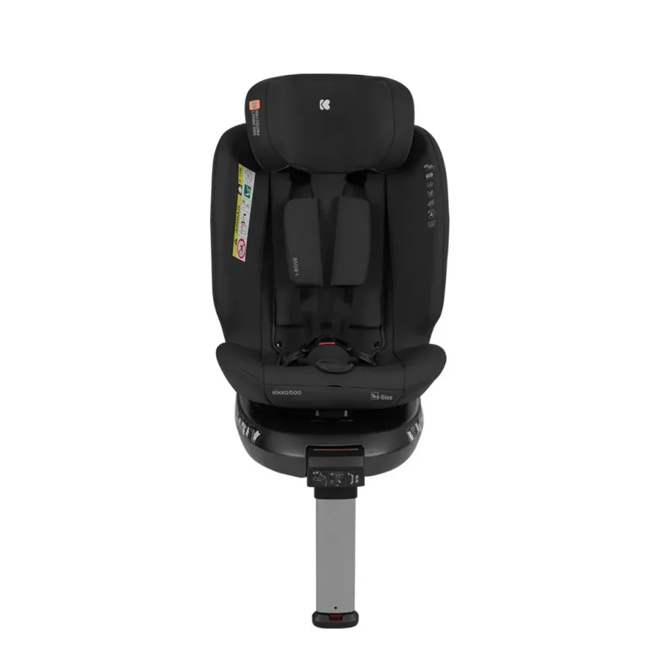 Вращающееся автокресло с изофиксом KikkaBoo i-Rove Black, 40-150 см foto