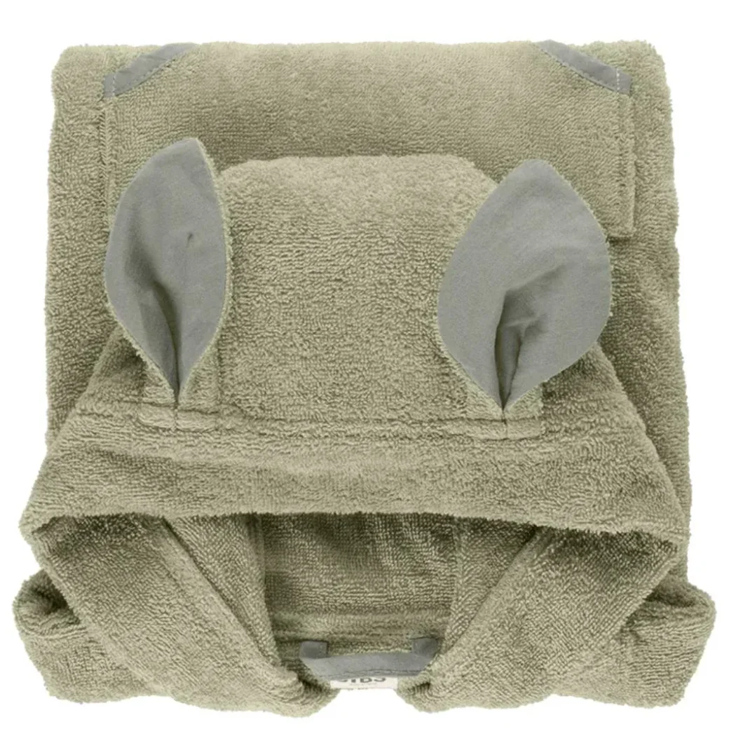 Prosop Poncho cu gluga si urechiuse BIBS Kangaroo Sage foto