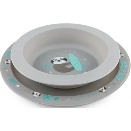 canpol 56/523 set de farfurii "animale exotice" (4m +) în sort.
