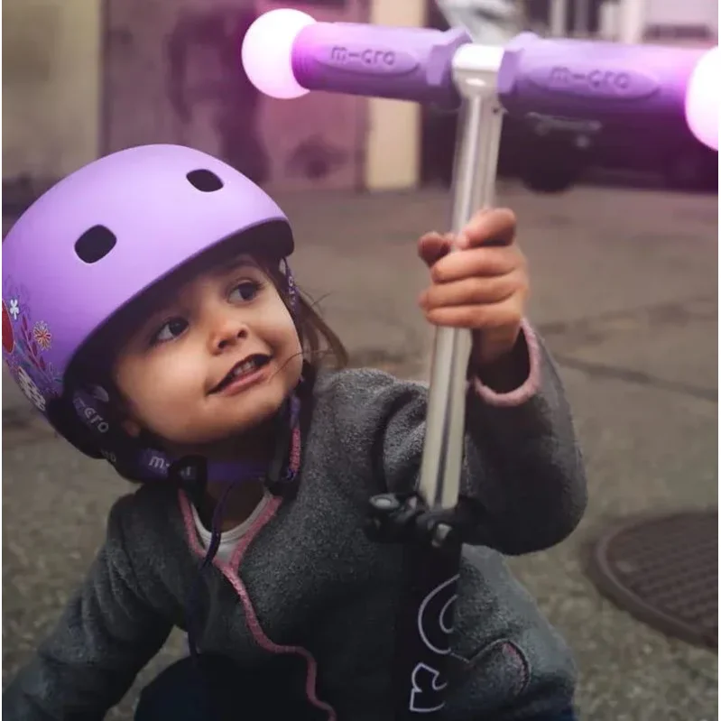 Trotineta Micro Mini Deluxe Magic LED Purple foto