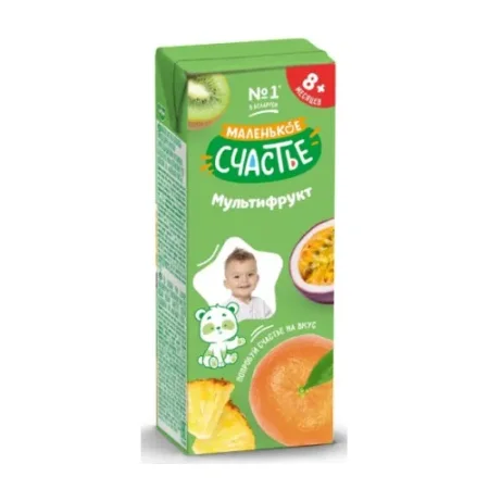 "Маленькое счастье" nectar multifruit 200 ml. (8 m+)