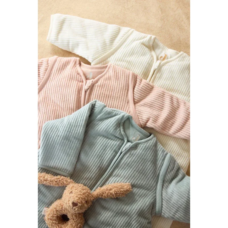Спальный мешок с съёмными рукавами Jollein Rib Sea Green, 90 см foto