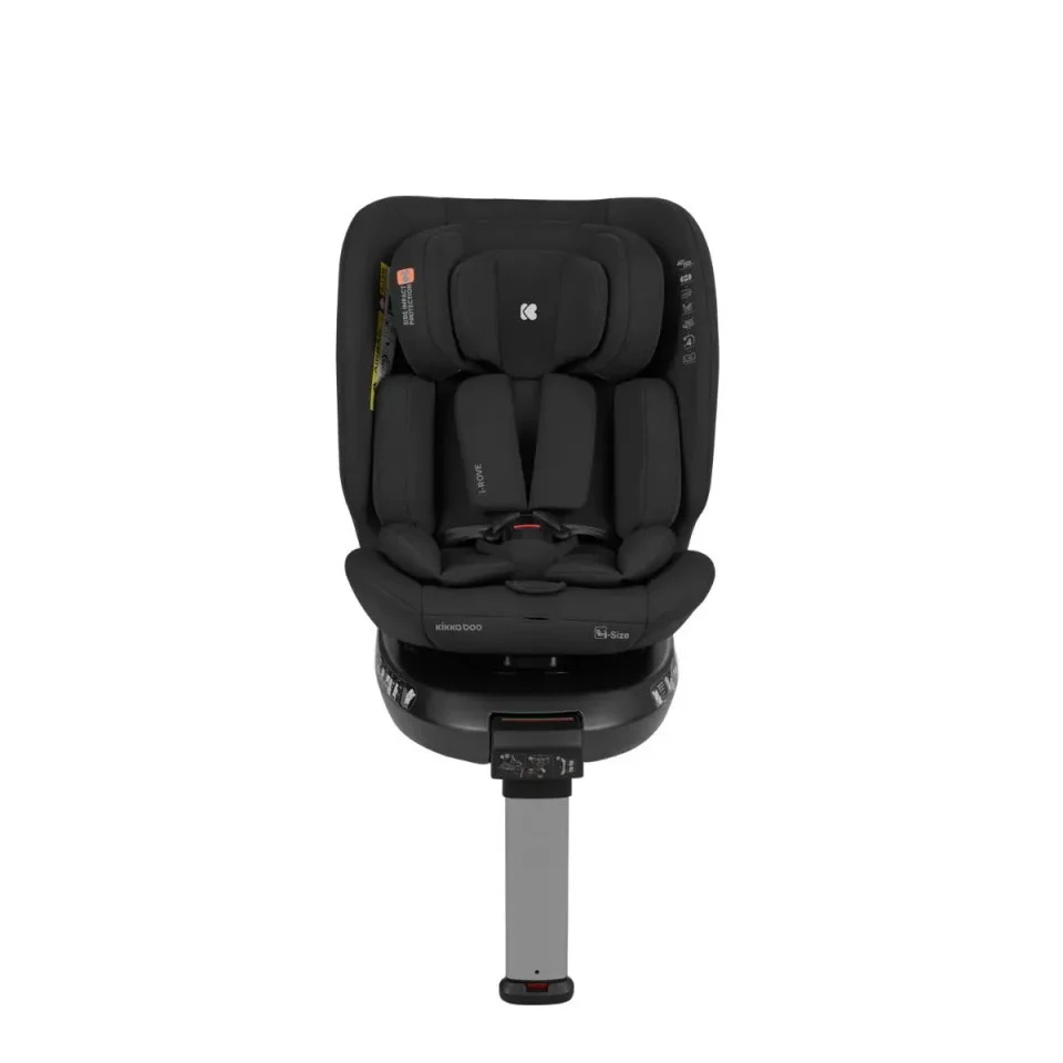 Вращающееся автокресло с изофиксом KikkaBoo i-Rove Black, 40-150 см foto