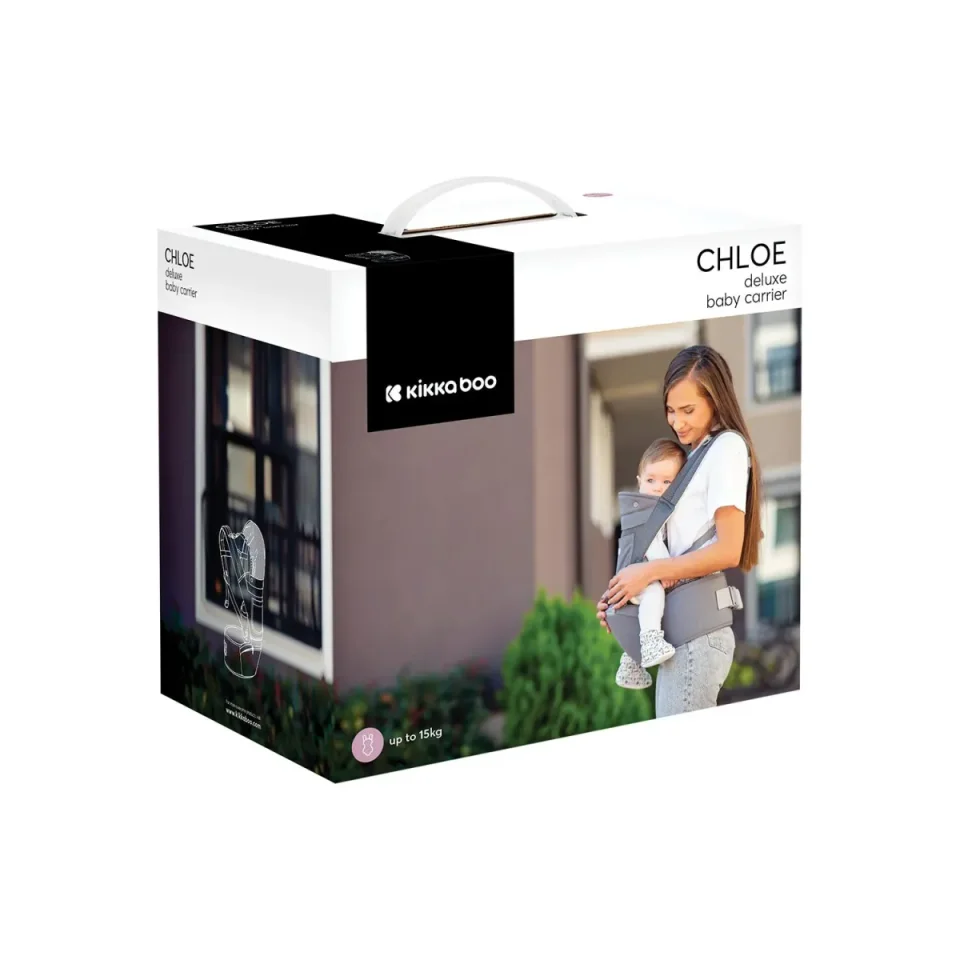 Рюкзак-кенгуру 3 в 1 KikkaBoo Chloe Mesh Grey foto