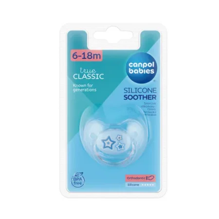 canpol 22/566 suzetă din silicon ortodonta "newborn baby" (6-18m) 1buc.