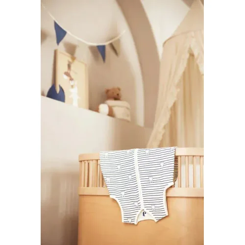 Спальный мешок Jollein Muslin Miffy Stripe Navy, 70 см foto