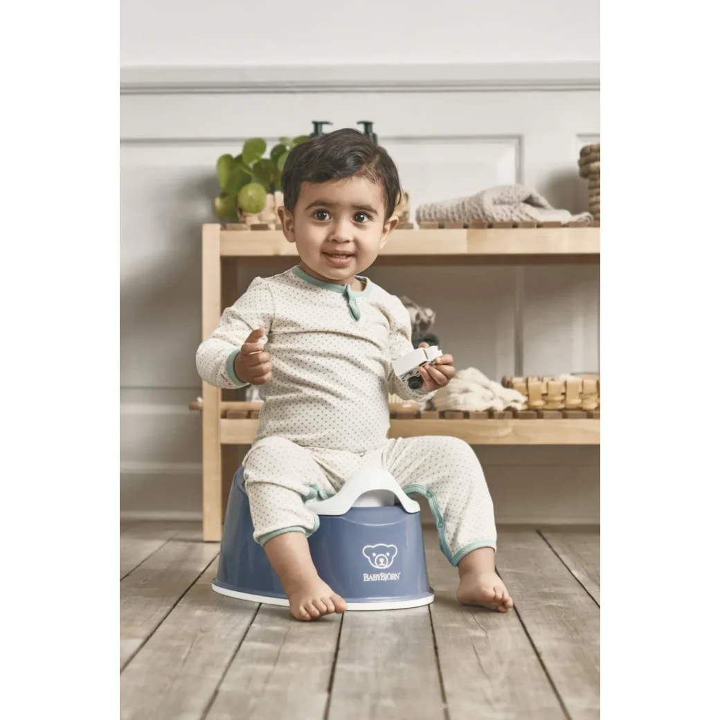 Горшок BabyBjorn Smart Potty Deep blue/White foto